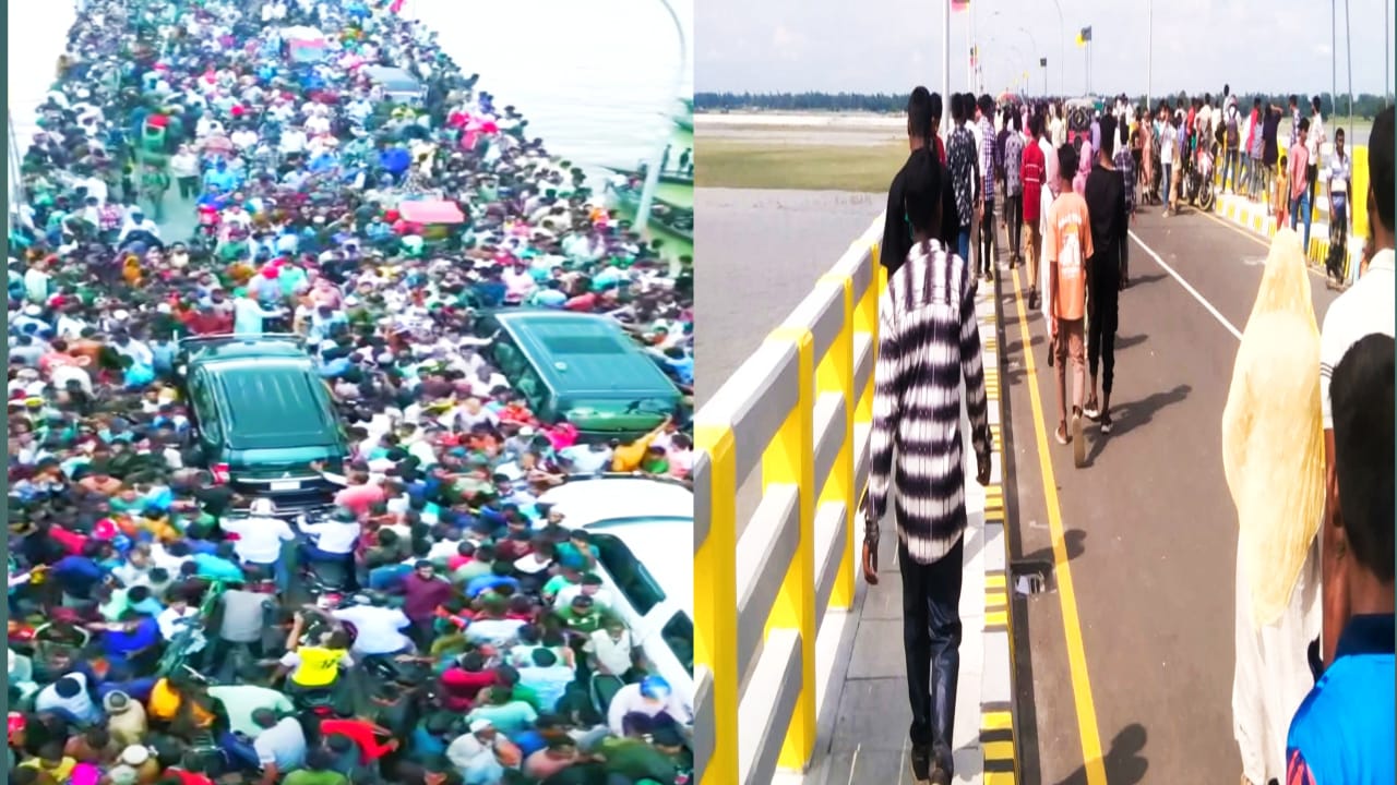 শত অপেক্ষার পর উন্মোচিত হলো হরিপুর তিস্তা সেতু: নামকরণ ‘মওলানা ভাসানী সেতু’