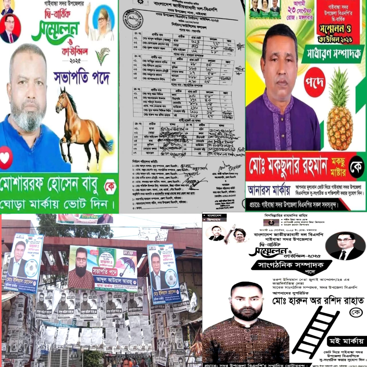 গাইবান্ধা সদর উপজেলা বিএনপির কাউন্সিলে ১৪ প্রার্থী প্রতিদ্বন্দ্বিতা, নতুন নেতৃত্ব নির্বাচিত